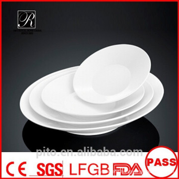 P&T ceramics factory subtle line plates, porcelain deep plates, salad plates